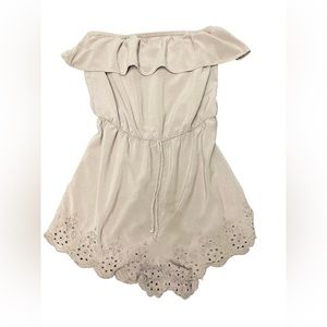 Mini strapless Pastel Purple Romper